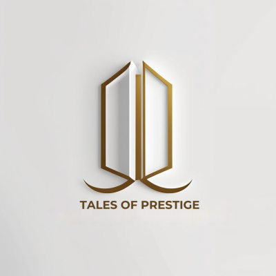 modern digital logo for 'tales of prestige'